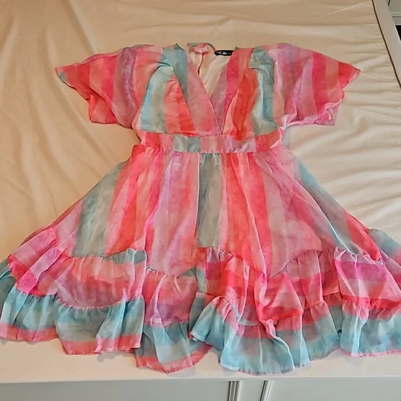 chic me pink dress Eve Mermaid Gown- Candy Pink